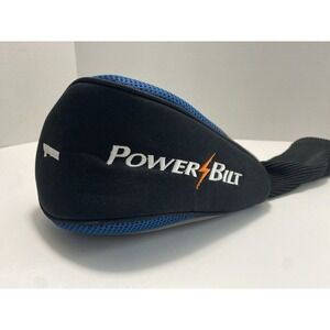 Power Bilt Driver Club #1 Head Cover‎ Black, Grey & Blue with White Lettering